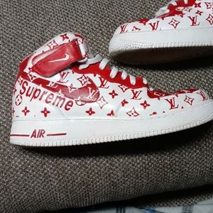 Supreme Louie Vuitton nike Air force 1s custom